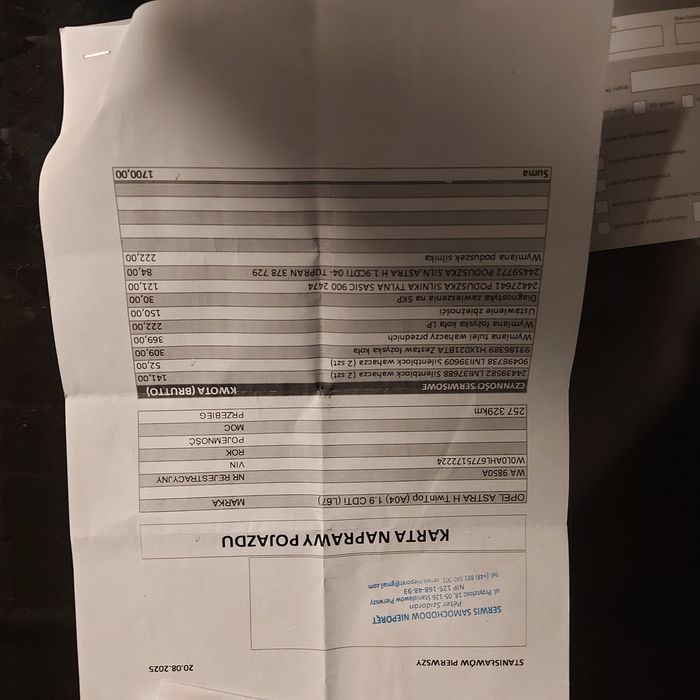 Astra h twintop 1.9 150 km