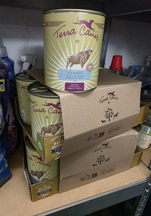 Terra Canis  wartość ponad 280 za 180.! Bawół z prosem 15x800g