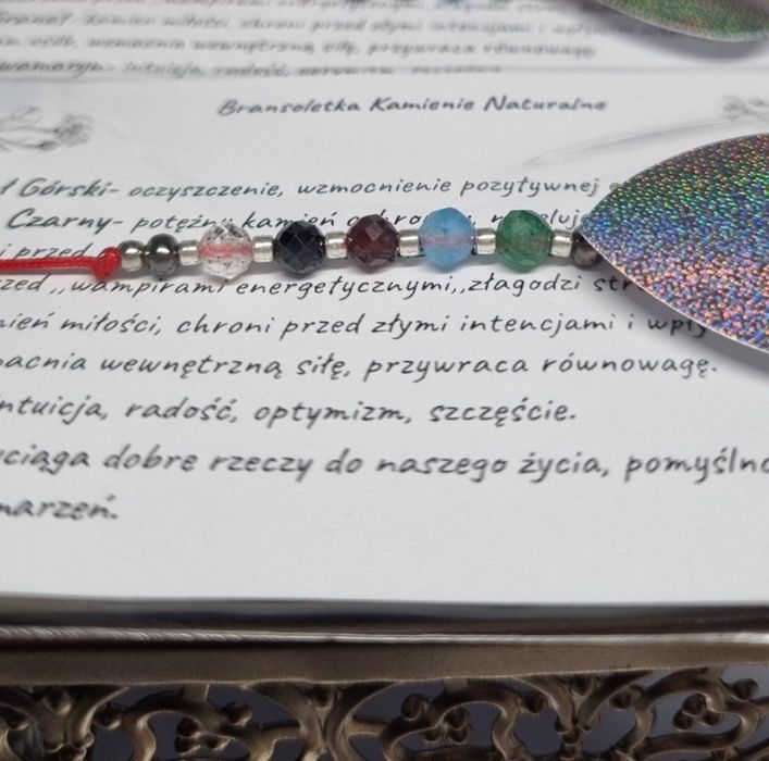 Bransoletka kamienie naturalne z opisem