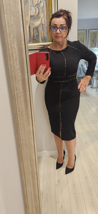 Suknia czarna  Zara L