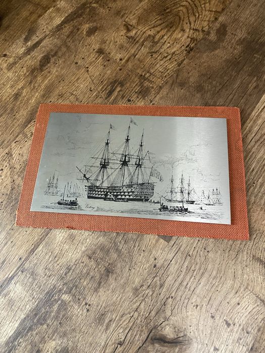 Гравюра из нержавеющей стали Omicways Ltd корабль HMS Victory