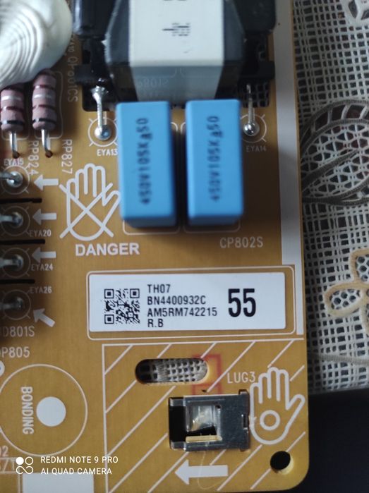 Материнская плата и блок питпния samsung ue557090u