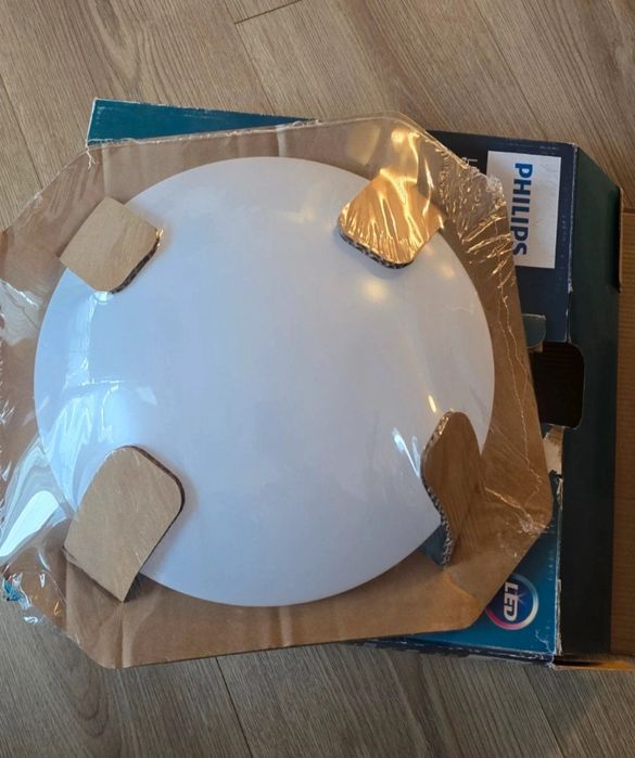 Plafon Suede 28cm biały Led Philips 4000K  1100lm