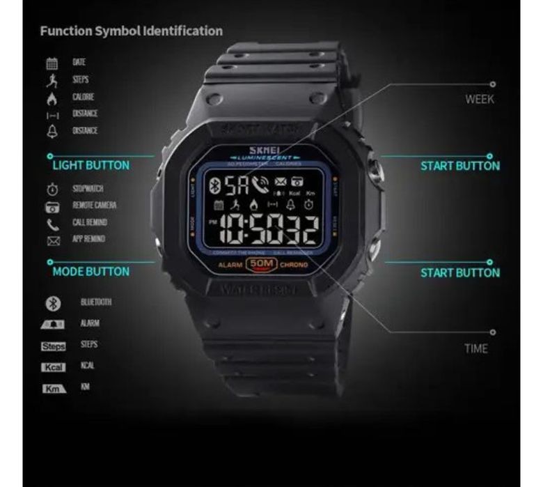 Чоловічй смарт - годиник SKMEI