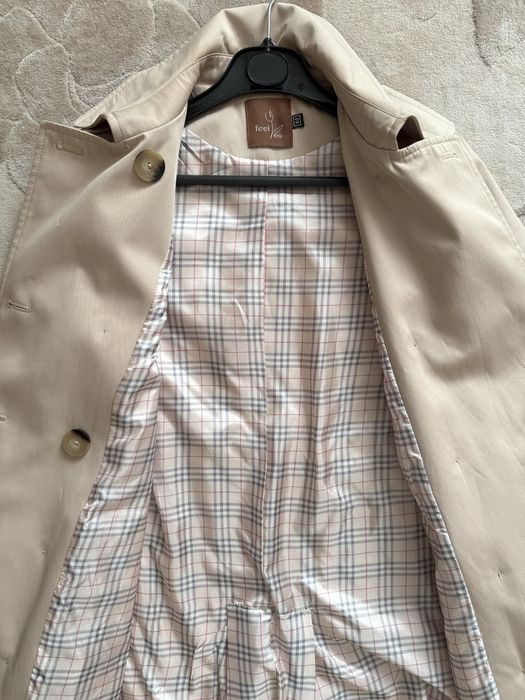 Тренч/плащ (бежевий, жіночий)