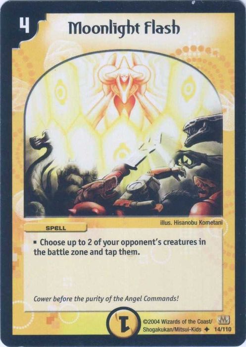 Duel Masters trading card 14/110 Moonlight Flash