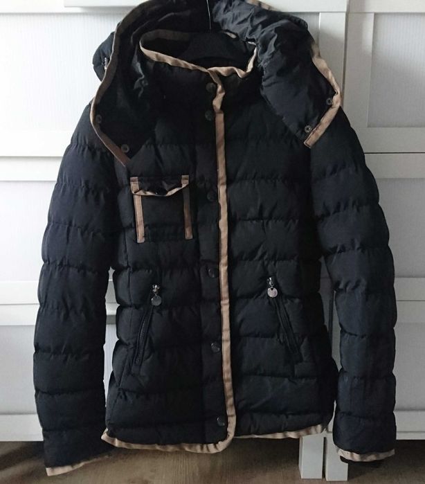 Kurtka zimowa damska M 38 pikowana, ciepła, stan idealny