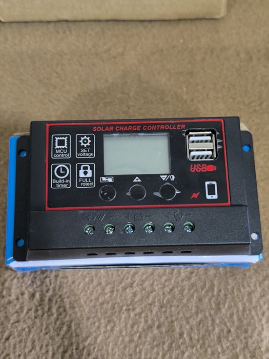 kit de painel solar portátil c/ controlador de carga e acessórios