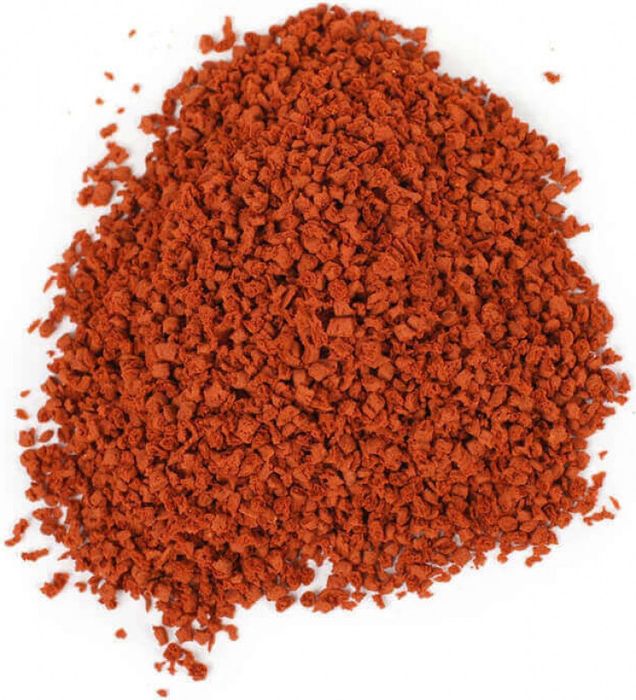 Comida para peixes granulada