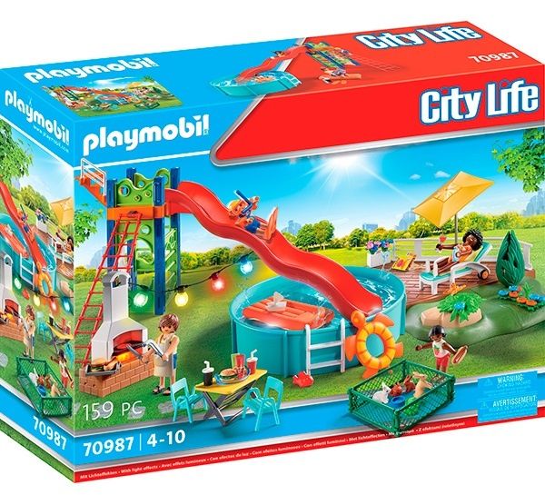Playmobil Festa na Piscina com escorrega NOVO
