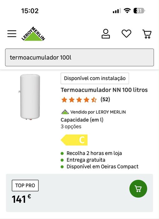 Termoacumulador Eletrico Vertica 100 litros