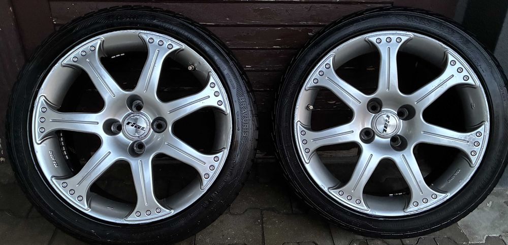 Prawdziwy rarytas alu 17 cali 4 x 100 UNIKATOWE  niemieckie RIAL opony