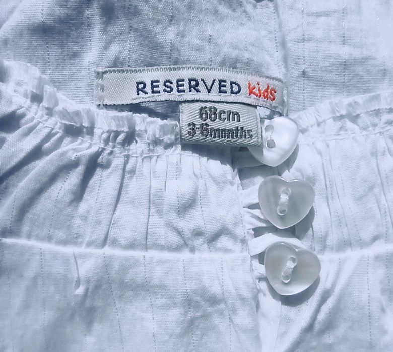 RESERVED Kids bluzka tunika 68cm 3-6cm