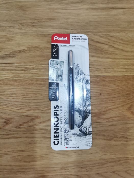 Cienkopis kalibrowany nowy Pentel 0,5 mm