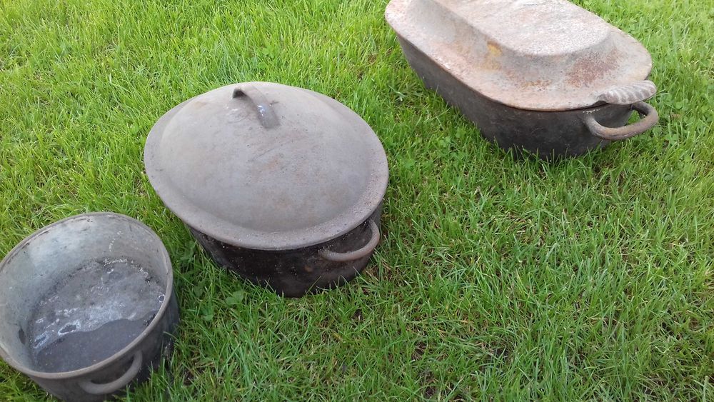 rondle gęsiarki żeliwne