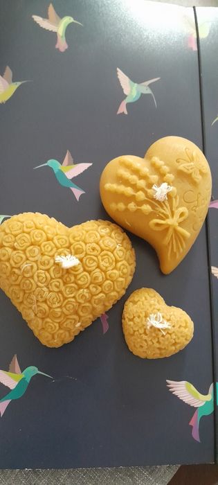 Zestaw świeczek. Rękodzieło