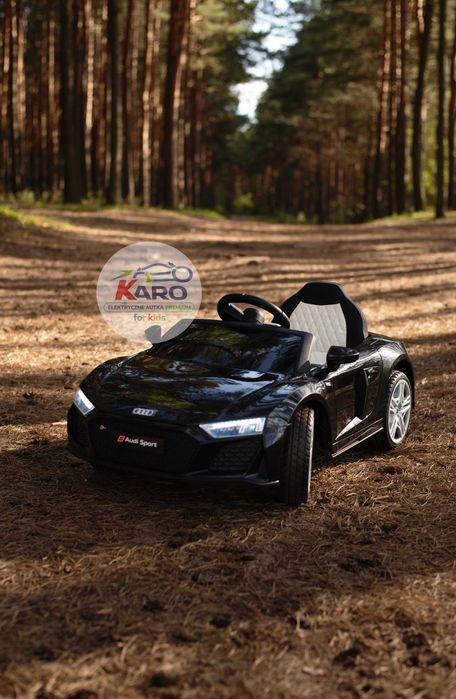 Auto Na Akumulator Audi R8 Lift A300 Światła LED Pilot Czarne
