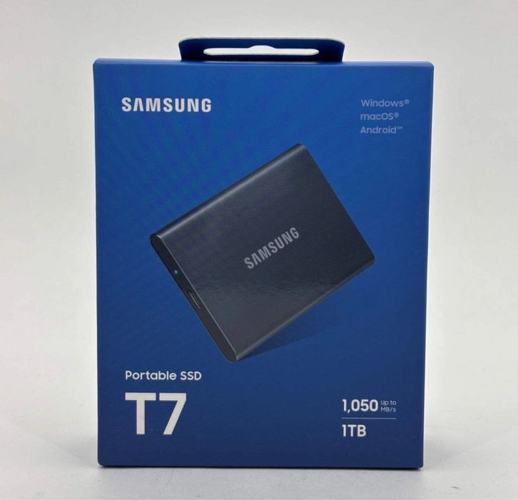 SSD накопичувач Samsung T7 1 TB Indigo Blue MU-PC1T0H/WW Новий