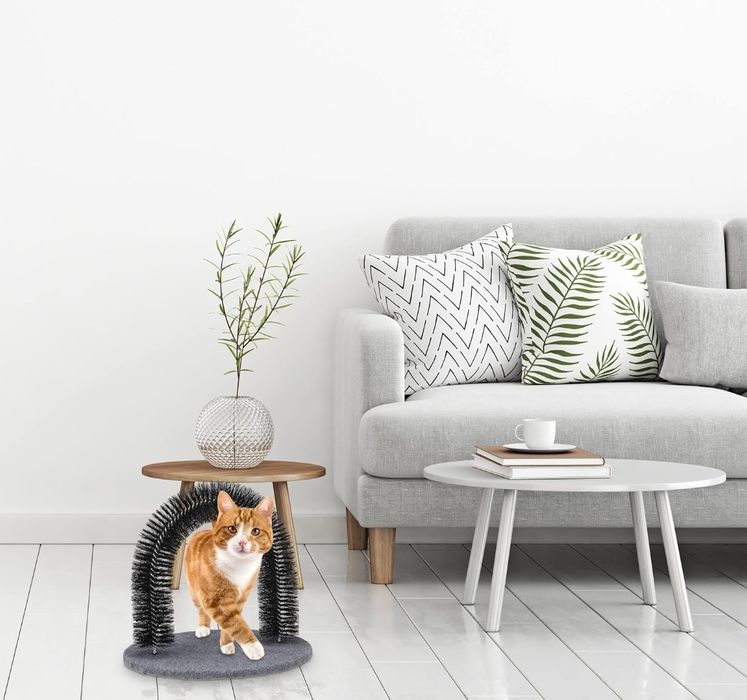 Relaxdays drapak dla kota łuk, w zestawie kocimiętka