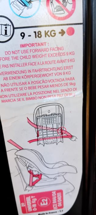 2 Cadeira auto para criança