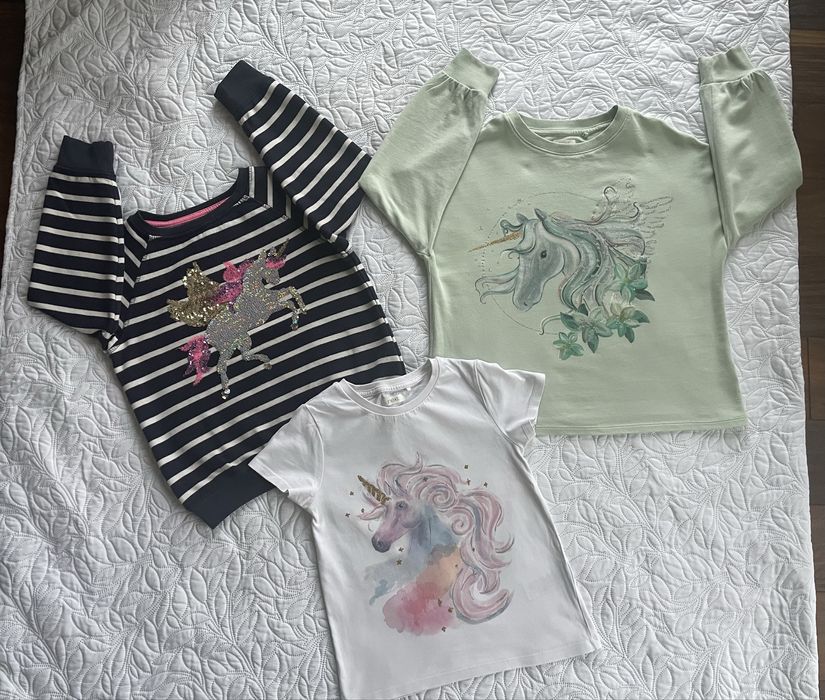 Bluzy z jednorożcem Next rozmiar 122
