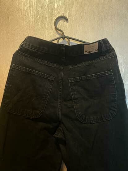 Бегги джинсы чёрные