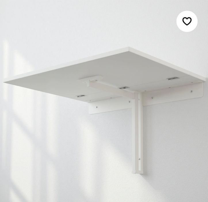 Mesa branca rebatível IKEA