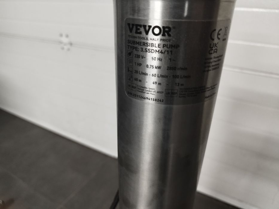 Bomba submersível de Furo Vevor