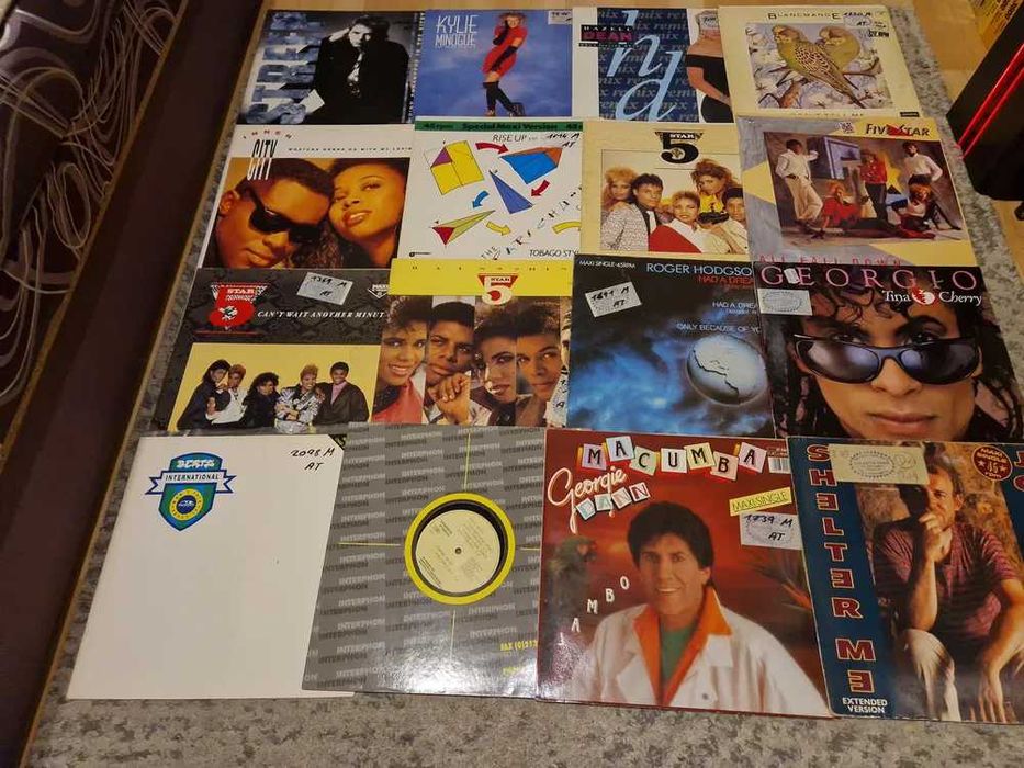 Płyty winylowe maxi single zestaw