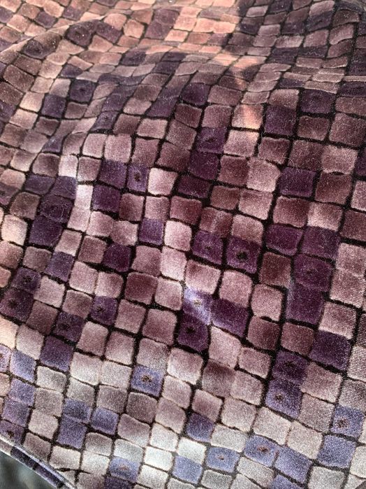 aksamitna bluzka w tłoczoną kratkę, rozm L, St. Bernard