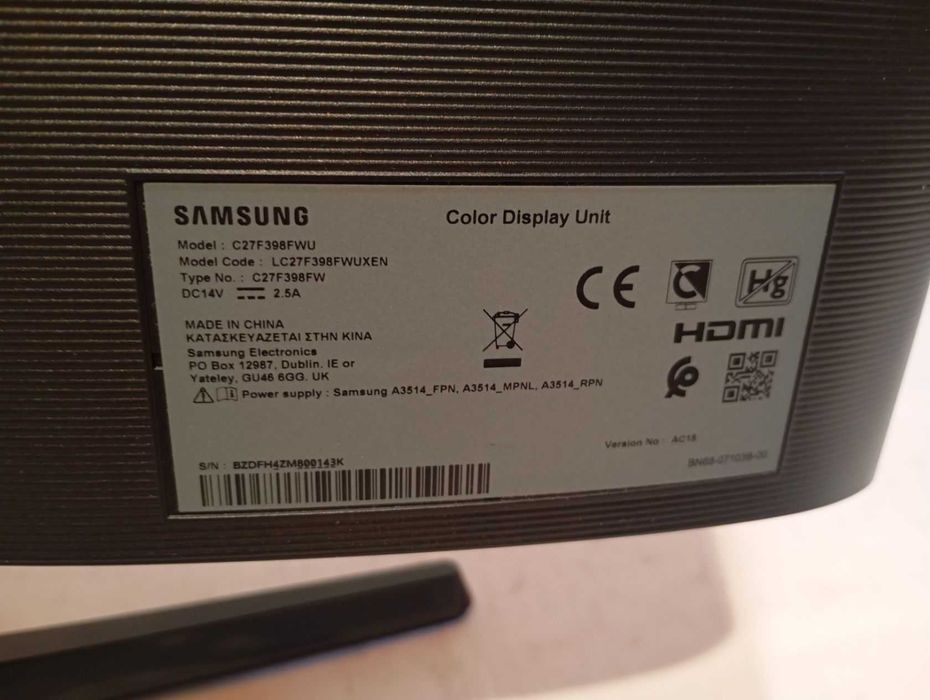 Монитор Samsung C27F398F 27 " на запчасти