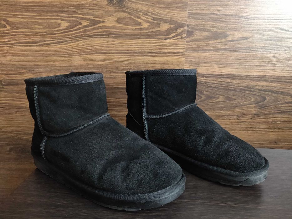 Угги женские It is fashion замшевые р.41/ 26 см. черного цвета