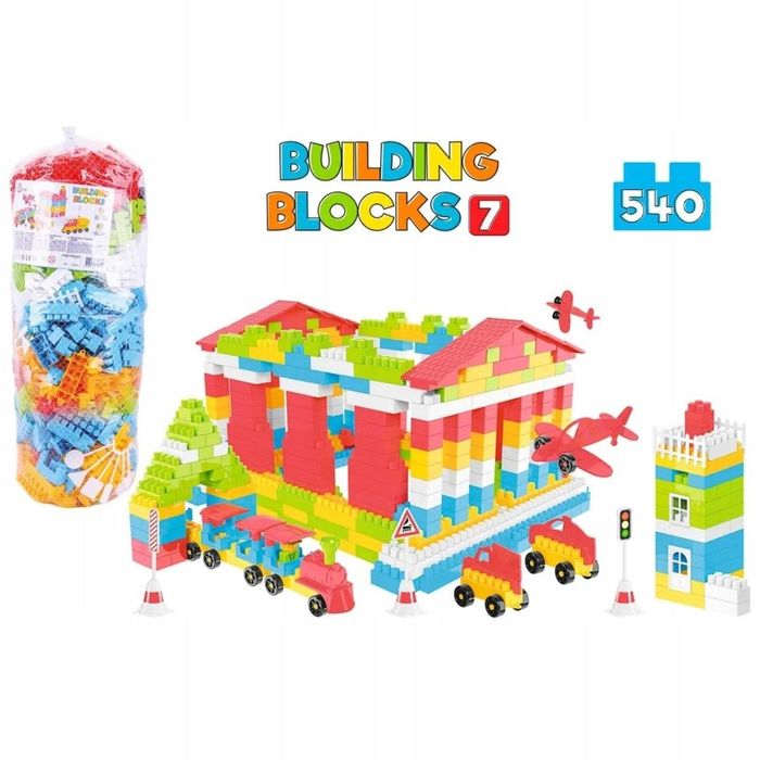 Klocki 540el plastikowe,830x720 mm