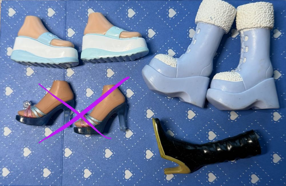 Взуття для ляльок Bratz
