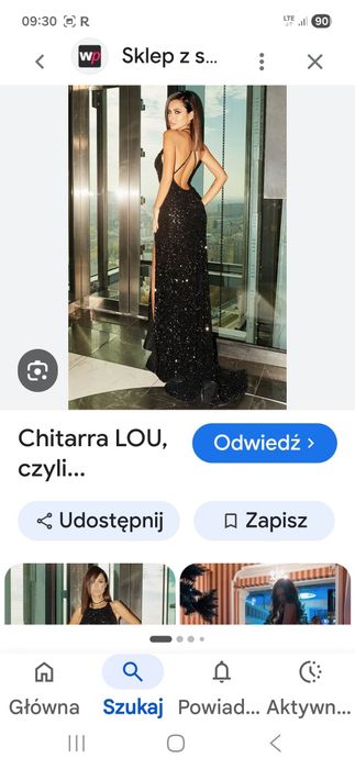 Sukienka czarna Lou cekiny
