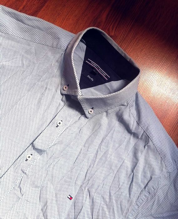 TOMMY HILFIGER świetna koszula slim fit XXL