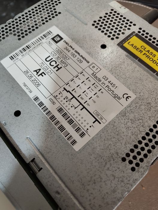 Rádio Original - Opel Astra H