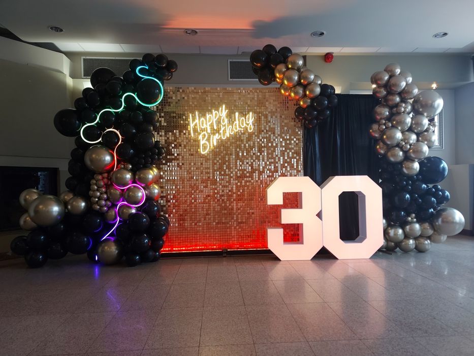 Ścianki balonowe i Cyfry Led 18, 20, 30, 40, 50, dekoracje, MIRROR BOX