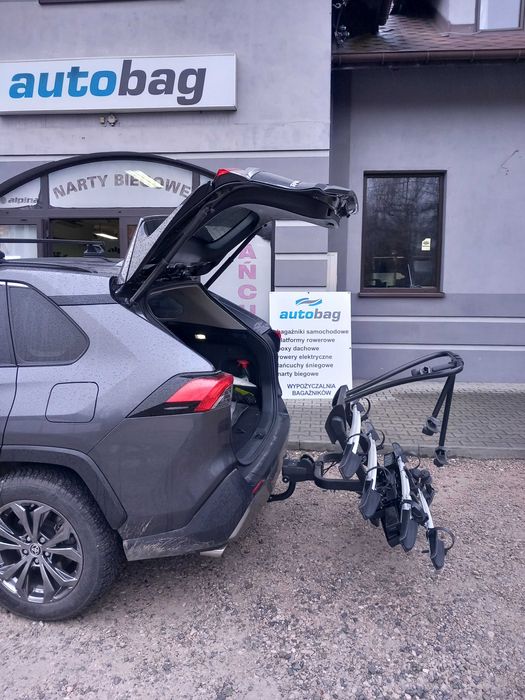 Okazja ! Yakima JustClick Evo-ekskluzywny, łatwy w montażu na 4 rowery, szybko i łatwo montowalna dostawka na 4 rower