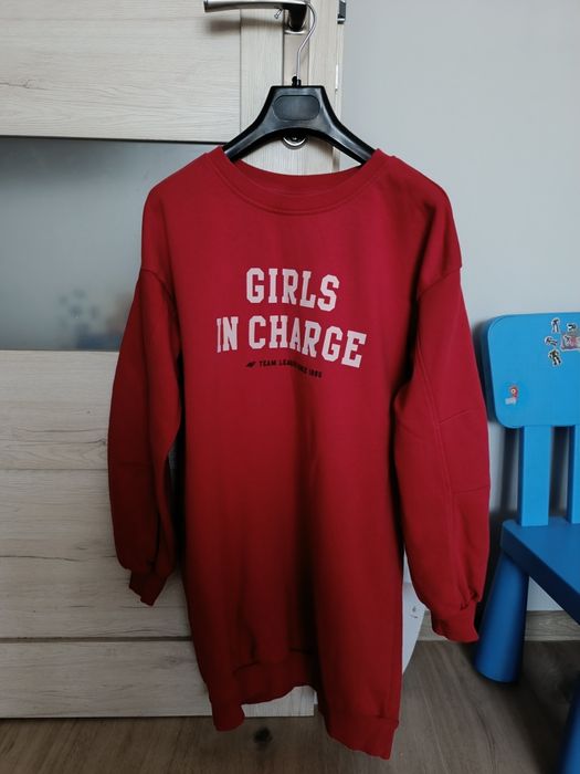 Bluza 4f dla dziewczyny  158/164 czerwona