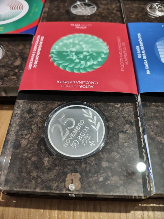 Moedas Prata Proof Portugal