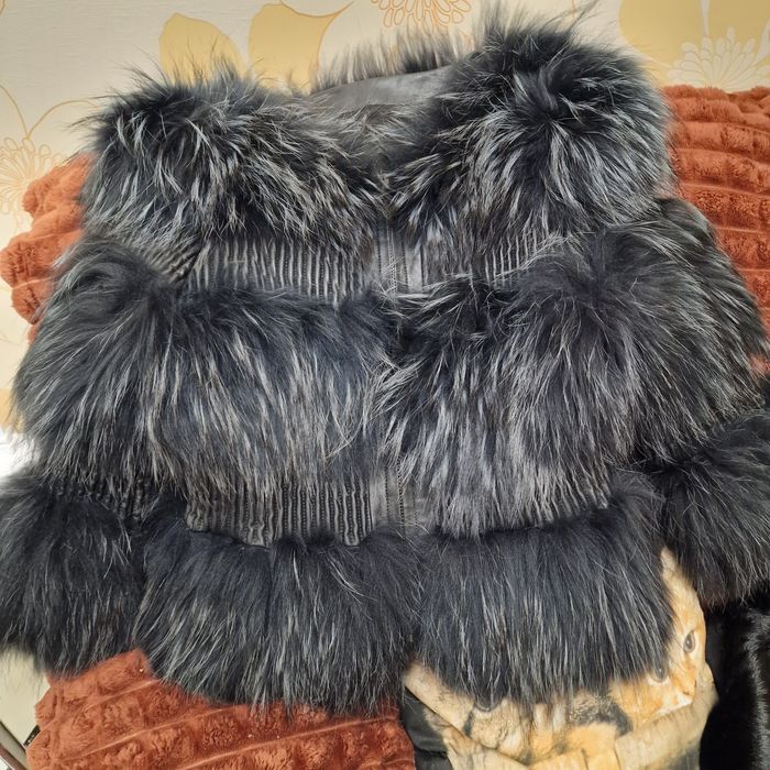 Шубка чорнобурка фасон Шанель