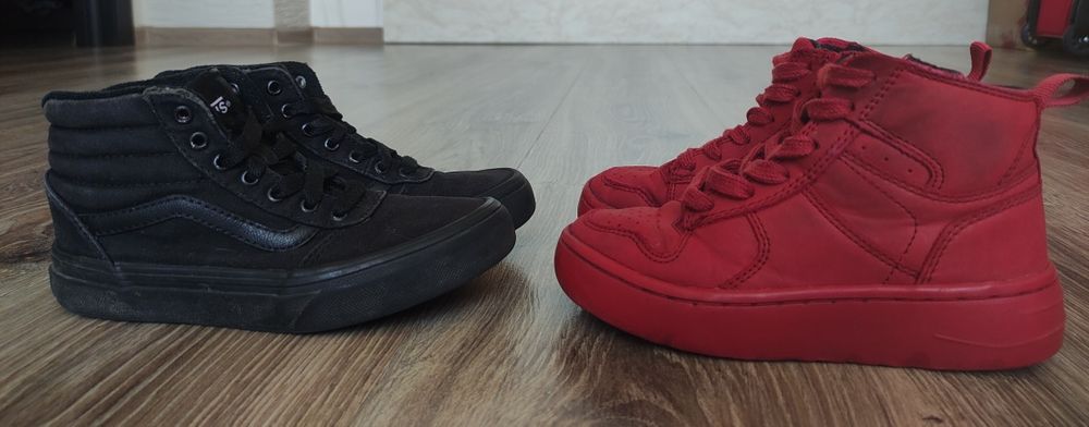 Хайтопи Vans,  черевики Zara та кеди George