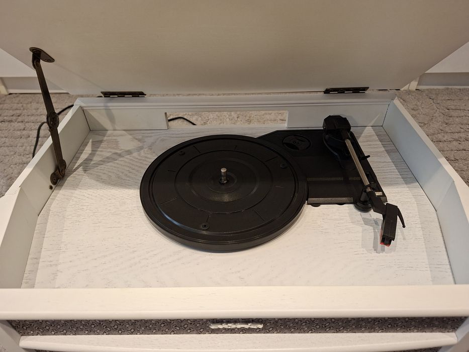 Retro wieża stereo Auna gramofon CD MP3 DAB FM kaseta USB Bluetooth