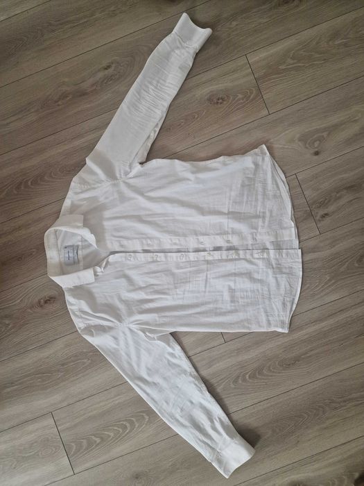 Koszula biała reserved slim fit rozmiar L z długim rękawem