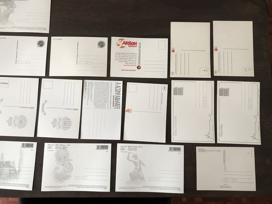 20 x postais de vários tipos