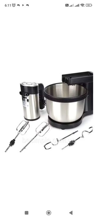 Хіт продажу.Гарантія. 1000W. Потужний міксер з чашею Sokani