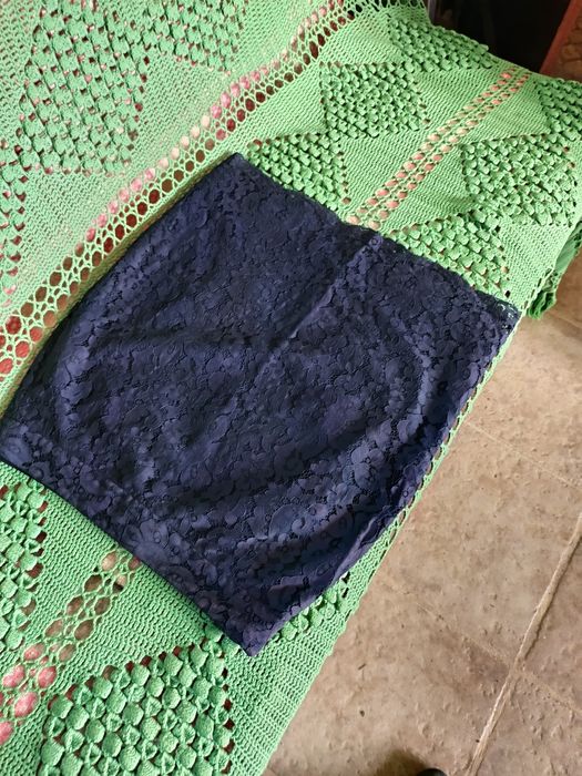 Saia azul Massimo Dutti e Bolero / Purification  García/