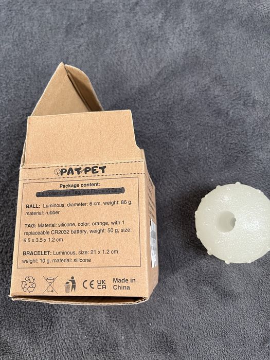 Pat pet świecace przyrządy do zabawy dla psa pilka itp.