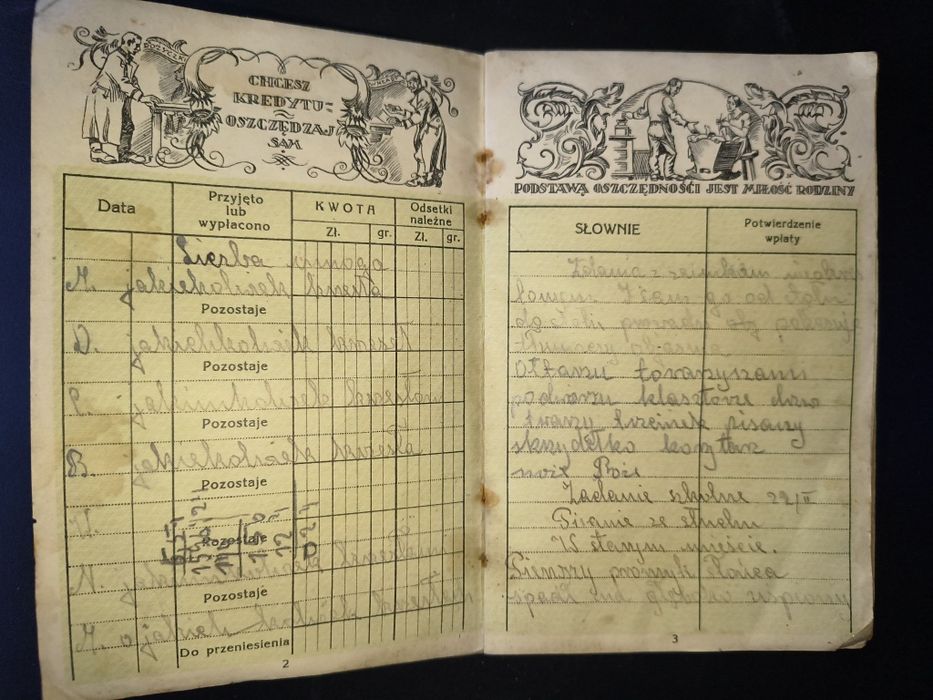 Dawna książeczka wkladowa